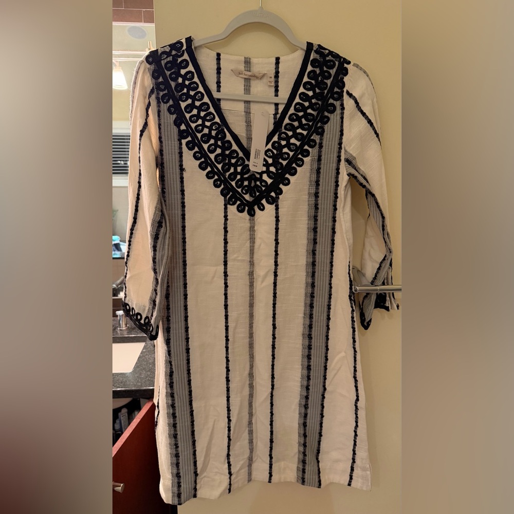 Elegant Black and White Women's Dress